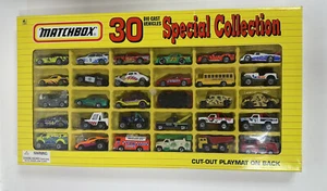 Vintage 1993 Matchbox 30 Vehicle Special Collection Pack Cut-Out Track On Back - Picture 1 of 15