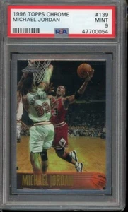 1996 Topps Chrome Michael Jordan PSA 9 #139 - Picture 1 of 2