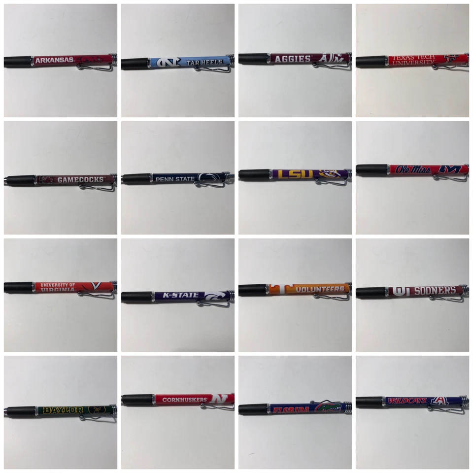 Officially Licensed NCAA Ball Point Pen(4 pack) - Pick Your Team - FREE SHIPPING - Image 1 of 1