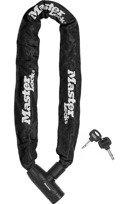 Master Lock Bike Chain Lock [Key] [90 cm Chain]  - Ideal for Bike, Electric bike - Image 1 of 4