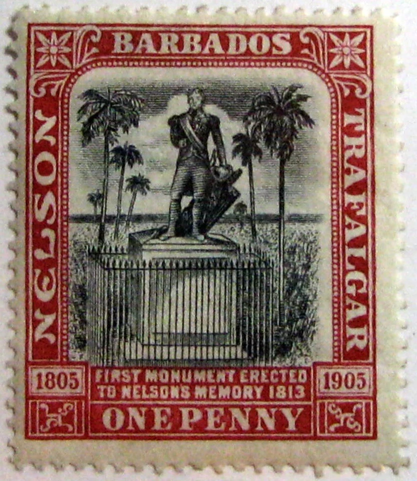 1906 BARBADOS #104: Fine MH 'Admiral Nelson' - Memorial issue - Image 1 of 1