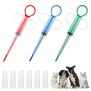 3 Pezzi Sparapillole per Animali Domestici,Popper per Pillole per Gatti,Sparapillole per Cani,Erogatore Alimentazione Animali Domestici - Foto 1 di 7