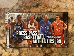 * 1999 Press Pass Authentics Basketball HOBBY ON CARD Auto Autograph Hot Pack * - Picture 1 of 2
