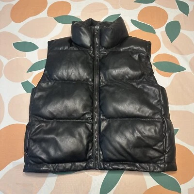 Chaleco acolchado de cuero vegano Wilfred Free para mujer XS extra pequeño aislado Primaloft Foto 1 de 4