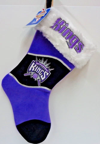 NEW~~  Sacramento Kings Forever Collectibles NBA Christmas Holiday Stocking Cover