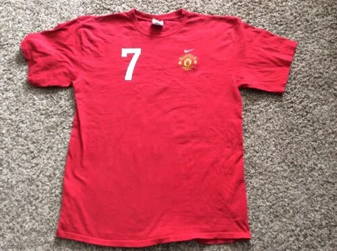 NIKE Manchester United #7  ￼”C. RONALDO“ Tee Shirt, Size Large Cover