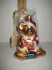 1997 Boyds Bears GlassSmith Collection Large Christmas Ornament Blown Glass NIB 
