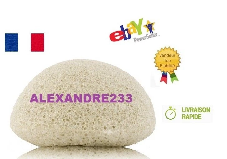 Naturel Konjac Eponge de Visage Nettoyage de Visage Blanc