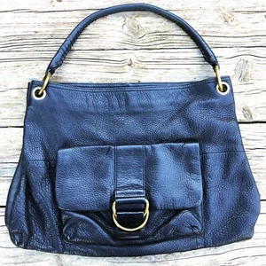 Hermosa cartera de cuero negra HOBO International para mujer - Imagen 1 de 9