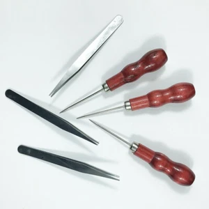 3pcs Vinyl Weeding Tool Tweezer and 3pcs Drill for Vinyl Cutting PVC/PU/Vinyl  - Picture 1 of 8