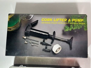Wine Cork Lifter & Air Pump w/ Tips Wine Bottle Opener Original Box NOB - Picture 1 of 20