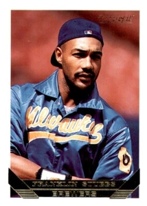Topps Gold Franklin Stubbs 1993 lámina MLB inserto PWE Brewers #124 - Imagen 1 de 2