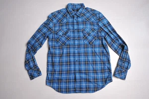 Mens DIESEL S-East-Long-N Snap Check Plaid LS Shirt size S - Picture 1 of 11
