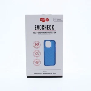 Tech21 Evo Check Flexible Gel Case for Apple iPhone 13 Pro - Blue - Picture 1 of 3