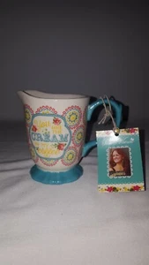 Pioneer Woman Creamer Hyacinth Jubilee Stoneware"You Are The Cream In My Coffee" - Picture 1 of 5