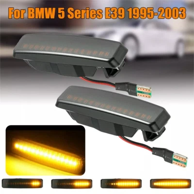 For BMW 5 Series E39 95-03 Dynamic LED Side Marker Indicator Turn Signal Lights Foto 1 de 4