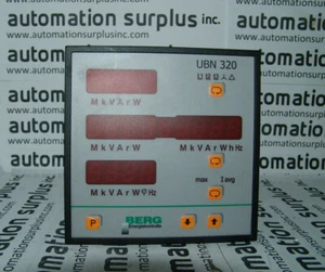 BERG ENERGY CONTROL UBN 320 3PH RS485 S0-OUT/SYNC-IN POWER METER WOW!! - Picture 1 of 4