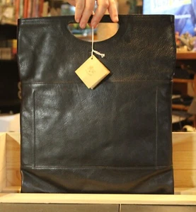BOLSO DE MANO IL BISONTE VACCHETTA COL. 153 NEGRO NUEVO - Imagen 1 de 5