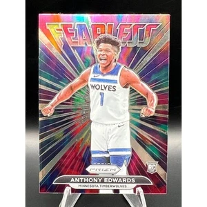 2021-22 Prizm Anthony Edwards Fearless RC Logo Error #15 Ant Man T'Wolves - Picture 1 of 2