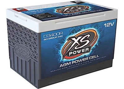 XS Power D3400R 12V BCI Group 34R AGM Battery, 3,300A, CA: 1000 65Ah 2500W/4000W Foto 1 de 3