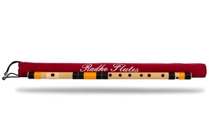 Radhe Flutes C Sharp Right Handed Middle Bansuri Tuned With Tanpura PVC Flute - Picture 1 of 7