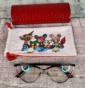 GUNNAR TOKIDOKI YEAR OF THE DRAGON Computer Glasses Onyx/Gold Frame (Clear Lens) - Afbeelding 1 van 24