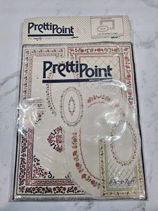Prettipoint Anne Ruff Miniature Carpets To Color #1210 (2 Rugs) Floral Duet - Picture 1 of 7