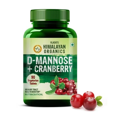 D-MANNOSE + CRANBERRY 抗氧化丰富补充剂肾脏健康 90 片 — 第 1/4 张图片