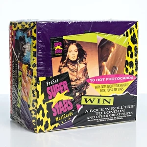 Vintage 1991 Pro Set Super Stars Music Trading Cards Sealed Rock Roll History - Bild 1 von 5