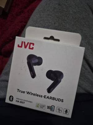 BRAND NEW JVC True Wireless Earbuds HA-B5T Black Wireless Headphones Bluetooth  - Image 1 of 2
