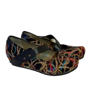 OTBT Salem Colored Yard Mary Jane Hidden Wedge Clogs Size 7.5 - Picture 1 of 11