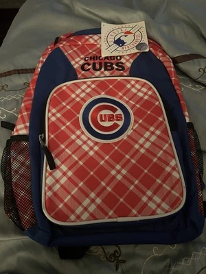 Рюкзак в клетку Chicago Cubs с регулируемыми ремнями - Изображение 1 из 4