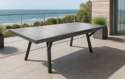 GARDISSIMO Keramik Ausziehtisch Gartentisch XXL Tisch ausziehbar wetterfest Alu kratzfest