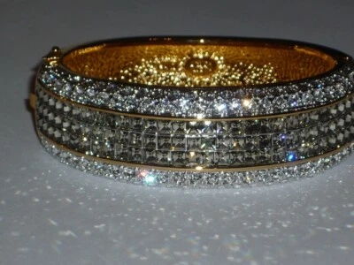 Браслет с кристаллами черных бриллиантов имитация Joan Rivers Pave. - Изображение 1 из 4