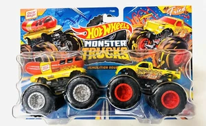 2023 HOT WHEELS MONSTER TRUCKS DEMOLITION DOUBLES OSCAR MAYER vs. ALL FRIED UP - Picture 1 of 3