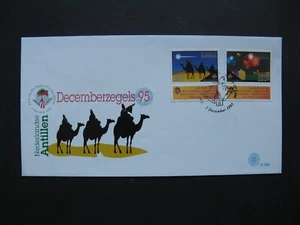 NETHERLANDS ANTILLES, cover FDC 1995, Christmas camel fireworks - Picture 1 of 1