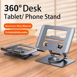 360° Adjustable Desk Holder Mount Folding Phone Tablet Stand For iPad Pro iPhone - Picture 1 of 17