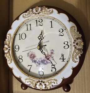 Retro Tischuhr Wohnzimmer Kreativ Retro Stumm Quarz Schreibtischuhr Zuhause... - Bild 1 von 3