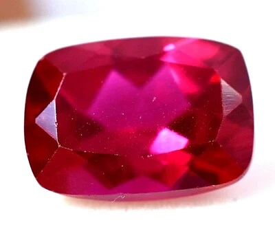 6.25 Ct Natural Pinkish Red Ruby Cushion Cut GGL Certified AAA+ Treated Gemstone - Image 1 of 4