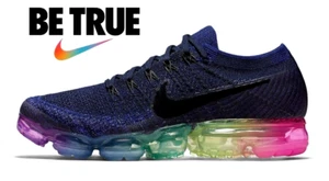 NIKE AIR VAPORMAX FLYKNIT "BE TRUE" LGBTQ SIZE 9 BRAND NEW W/BOX (883275-400) - Picture 1 of 14