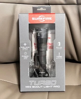 Luces de arma SureFire Turbo Mini Scout Light Pro, 650 lúmenes, M340DFT-BK-PRO Foto 1 de 3
