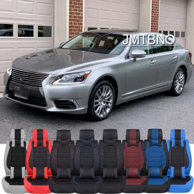 Fundas de asiento de auto de 5 asientos delanteras traseras/2 delanteras de cuero PU de lujo para Lexus LS460 F L Foto 1 de 4