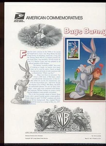 #3137c 32c Bugs Bunny USPS #512 Gedenkmarkentafel - Bild 1 von 1