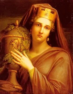 Oil painting gerhard von kugelgen - an allegory of victory nice young female art - Picture 1 of 1