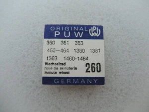Rueda cambiante PUW 360, 460-464, 1360, 1361, 1363, 1460-1464, rueda de minutos, parte 260 - Imagen 1 de 2
