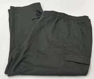 Mondetta Women's Cargo Pocket Straight Leg Pants, Volcanic Ash, Size 3X - Picture 1 of 5
