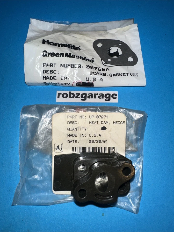 HOMELITE HEAT DAM CARB SPACER/GASKET UP-07271 HX16 HT16 HT17 HT19 HT21 HT22 -B66 - Image 1 of 3