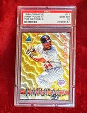 KIRBY PUCKETT 1994 PINNACLE #11 THE NATURALS FOIL BEAUTY HOF PSA 10 🔥 RARE