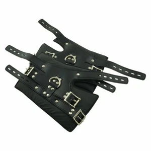 Juego de grilletes de mano Bondage BDSM cuero SM fetiche NUEVO - Imagen 1 de 2
