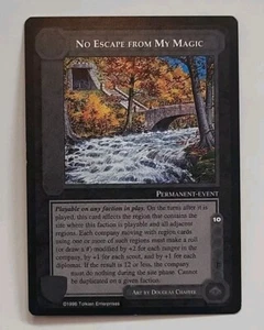 MIDDLE-EARTH CCG MECCG NO ESCAPE FROM MY MAGIC THE DRAGONS METD TD RARE R1 LOTR - Picture 1 of 2